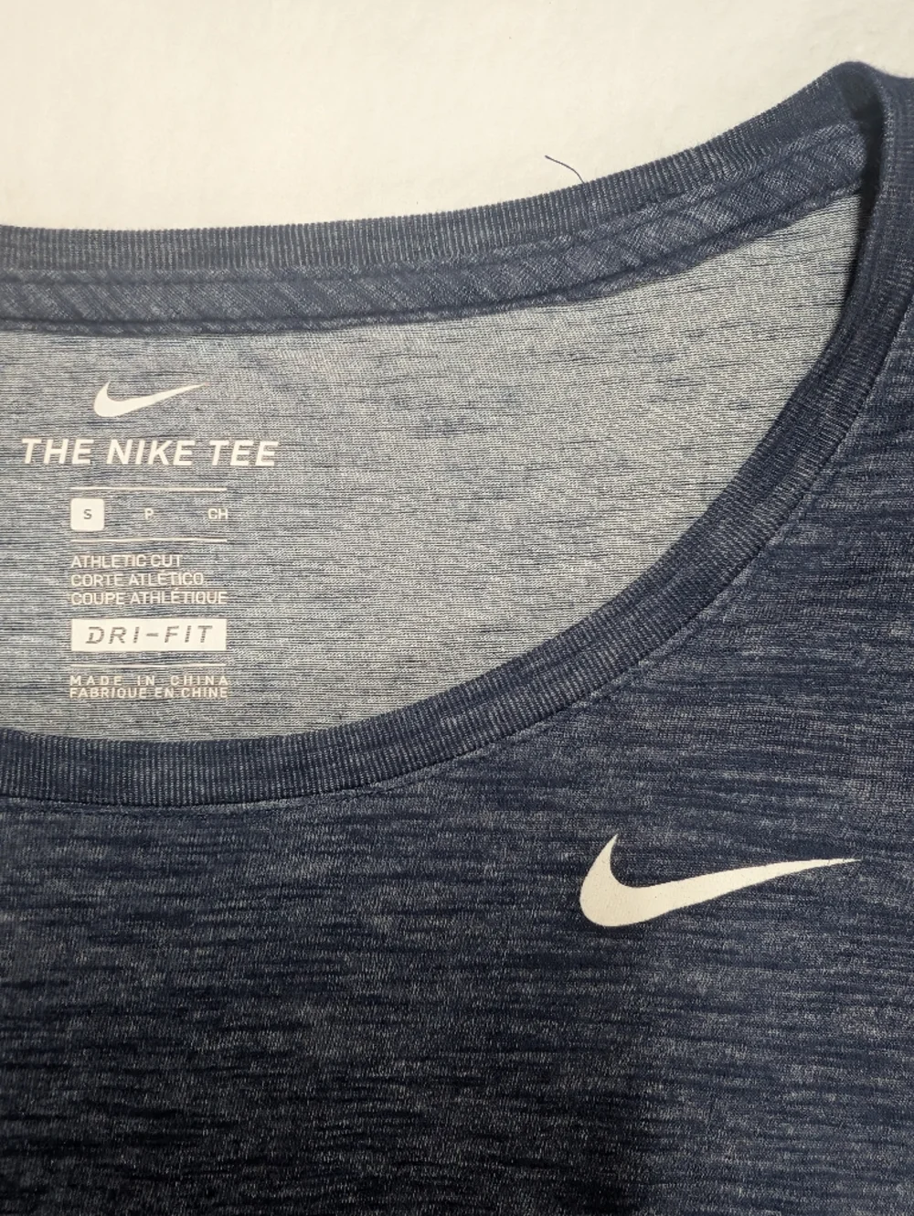 Nike Long Sleeve Dri-FIT  Training Top in Navy Heather S